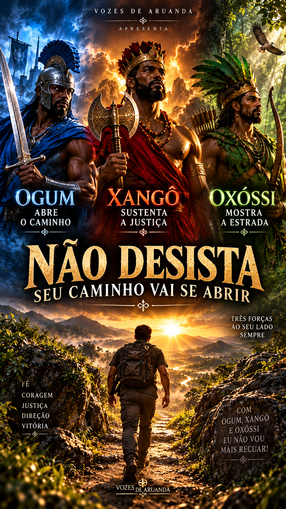 Ogum, Xangô e Oxóssi — Três Forças Vão Me Guiar | Ponto de Umbanda