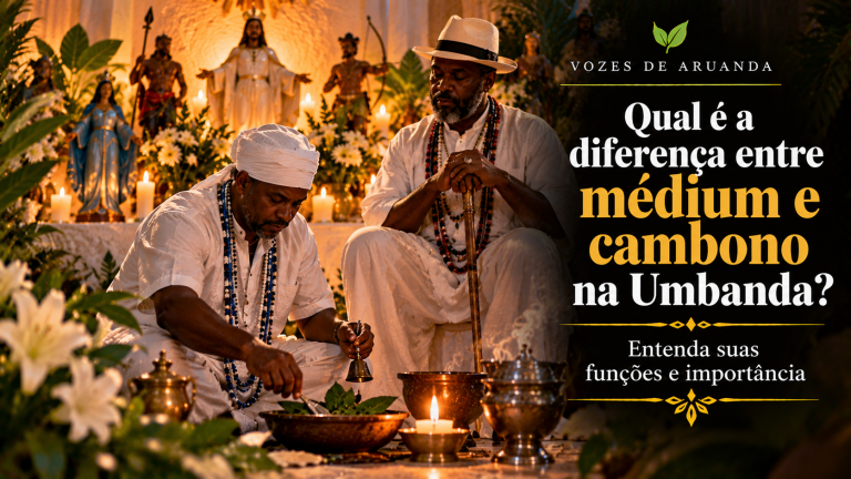 Qual é a diferença entre médium e cambono na Umbanda?